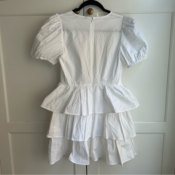 Zara ruffled poplin dress NWOT - Picture 7 of 10